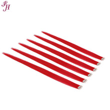 Load image into Gallery viewer, FH high resistant red color 6 pcs clip in hair extensions synthetic hair fibers