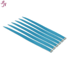 FH sky blue hair extensions clip in 6 pcs one set high fiber synthetic hair