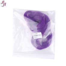 Load image into Gallery viewer, FH wholesale purple colored synthetic hair one set clip in hair extensions