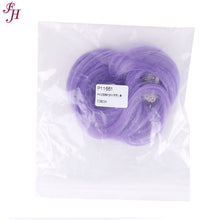 FH light purple clip in hair extensions high resistant synthetic hair extensions