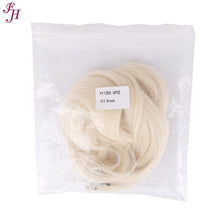 Load image into Gallery viewer, FH best price 6 pcs one set clip in hair extensions 613 blonde synthetic hair