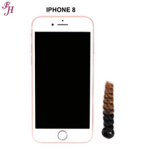 Load image into Gallery viewer, FH ombre synthetic curly hair 10 inches crochet braids hair