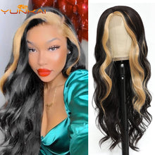 Load image into Gallery viewer, FHTK P13977 ombre color body wave hair wig synthetic hair wig