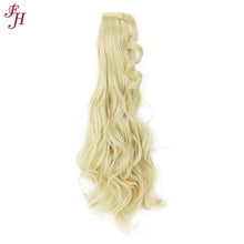 FH wholesale different colors wavy velcro synthetic ponytail
