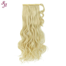 FH wholesale different colors wavy velcro synthetic ponytail