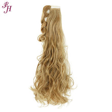 FH wholesale different colors wavy velcro synthetic ponytail