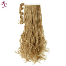 FH wholesale different colors wavy velcro synthetic ponytail