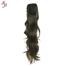 FH wholesale different colors wavy velcro synthetic ponytail