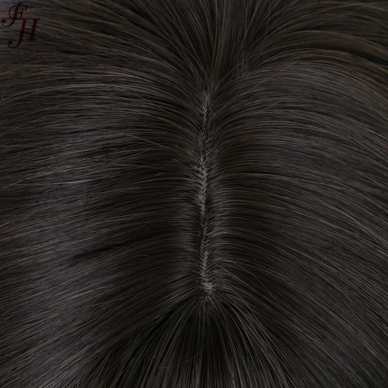 FH P13615 brown color wavy synthetic wig