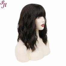 Load image into Gallery viewer, FH P13615 brown color wavy synthetic wig
