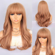 Load image into Gallery viewer, FHGZ P13942 beautiful bang machine made synthetic wig