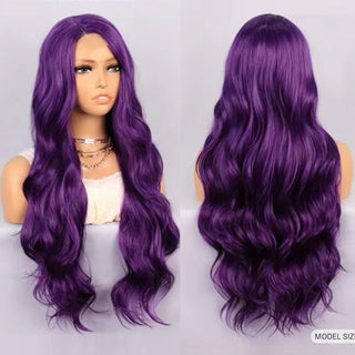 no3 ✨2PCS 50% OFF✨FHGZ P13960 long wavy purple hair wig synthetic wig