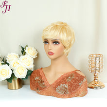【Nikita】FH Q15726 613 blonde pixie cut machine made human hair wig