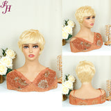 【Nikita】FH Q15726 613 blonde pixie cut machine made human hair wig