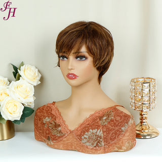 【Nikita】FH Q15727 wholesale machine made pixie cut human hair wig