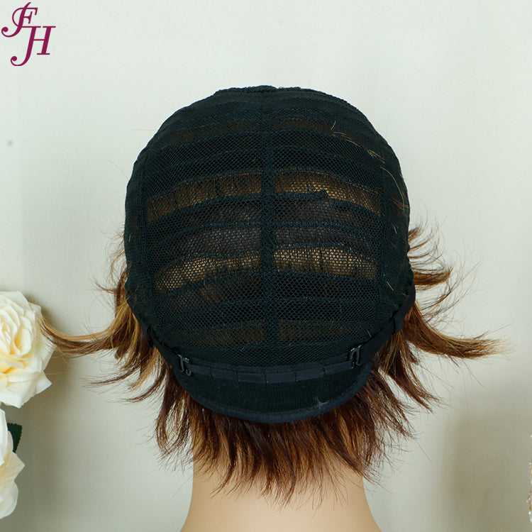 【Nikita】FH Q15727 wholesale machine made pixie cut human hair wig