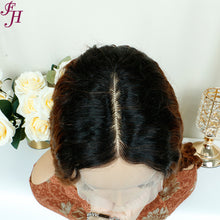 【Nikita】FH Q15731 deep curly T part lace human hair wig