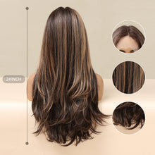 Load image into Gallery viewer, ✨2PCS 50% OFF✨ FH P13964 highlight straight middle part lace frontal synthtetic wig