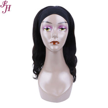 Load image into Gallery viewer, FH natural black body wave virgin ubprocessed human hair wig headband wig