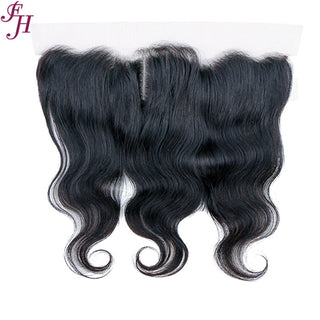 FH three body wave hair bundles with one 13x4 lace frontal