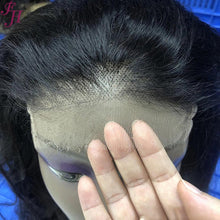 FH customized human hair wig hd lace body wave 13x4 lace frontal wig