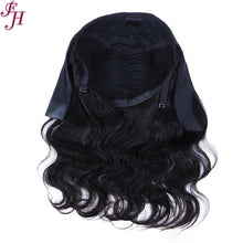FH natural black body wave virgin ubprocessed human hair wig headband wig