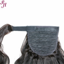 Load image into Gallery viewer, FH 100% virgin human hair body wave velcro ponytail
