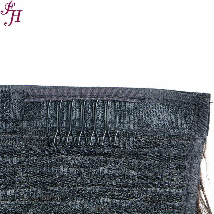 FH 100% virgin human hair body wave velcro ponytail