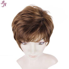 FH factory cheap wig short brown synthetic hair wig