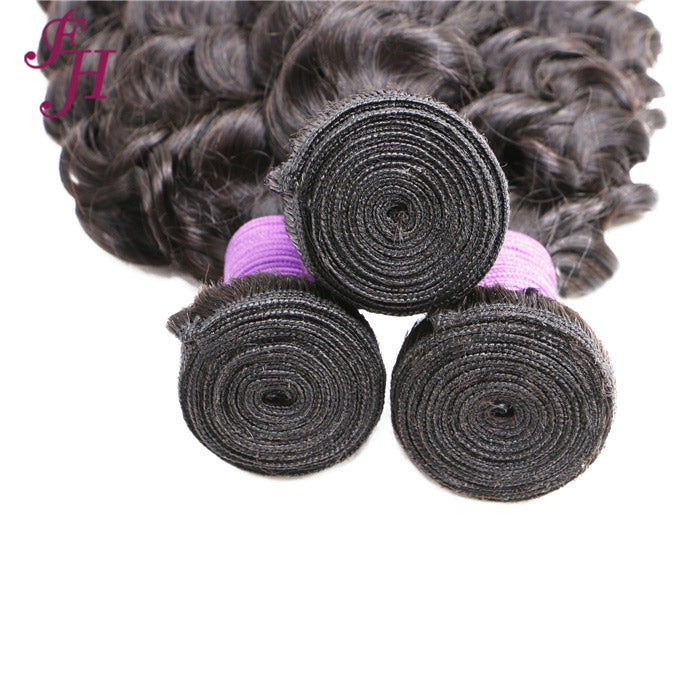 FH one piece cuticle aligned hair deep wave human hair bundle