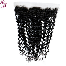 Load image into Gallery viewer, FH three deep wave hair bundles with one 13x4 lace frontal