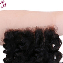 FH human hair 4x4 deep wave lace closure