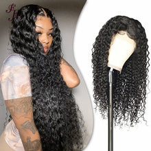 FH factory price raw hair deep curly 13x4 HD lace frontal wig human hair wig
