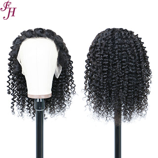 FH undetectable hd lace frontal wig deep wave 13x4 human hair wig