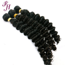 Load image into Gallery viewer, FH one piece real remy virgin deep wave human hair bundles