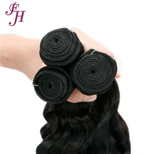 FH one piece real remy virgin deep wave human hair bundles