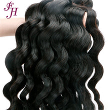 FH one piece real remy virgin deep wave human hair bundles