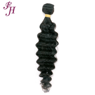 FH one piece real remy virgin deep wave human hair bundles