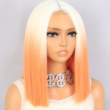 Load image into Gallery viewer, FHGZ P13871 ombre color short bob synthetic wig