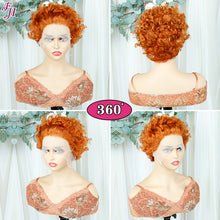 FH wholesale ginger color lace frontal human hair wig