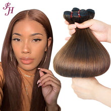 FH double weft 100% human hair weaving raw virgin hair bundle