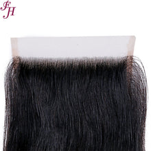 FH HD 4x4 straight raw huaman hair closure