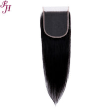 Load image into Gallery viewer, FH HD 4x4 straight raw huaman hair closure