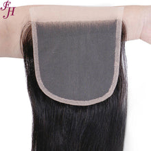 Load image into Gallery viewer, FH HD 4x4 straight raw huaman hair closure