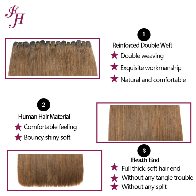 FH top quality original hair weave bone straight hair bundle