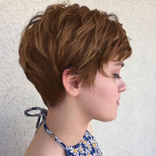 Load image into Gallery viewer, Creamily Short Pixie Wig Brown Synthetic Hair Wigs 548