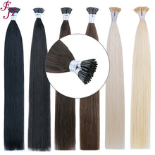 Load image into Gallery viewer, FH wholesale original human hair dark brown i tip hair extensions