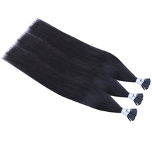 FH fast delivery natural black human hair i tip hair extensions