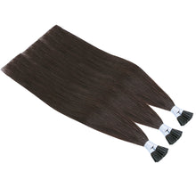 Load image into Gallery viewer, FH wholesale original human hair dark brown i tip hair extensions