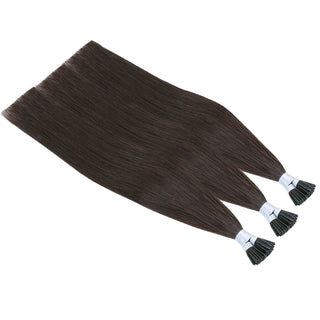 FH wholesale original human hair dark brown i tip hair extensions